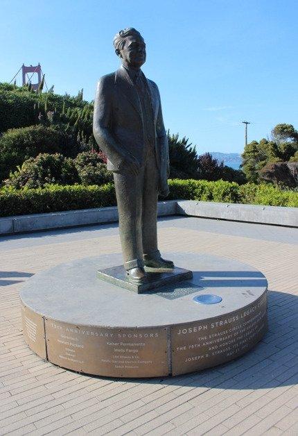 Joseph Baermann Strauss statue