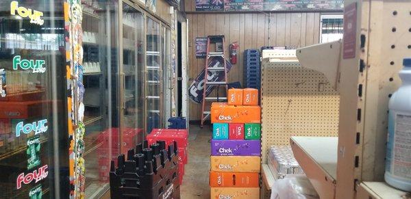 Back Cooler Area is a total mess