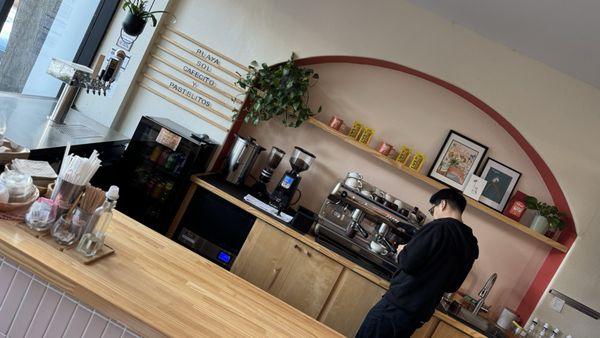 Watch coffee in the making