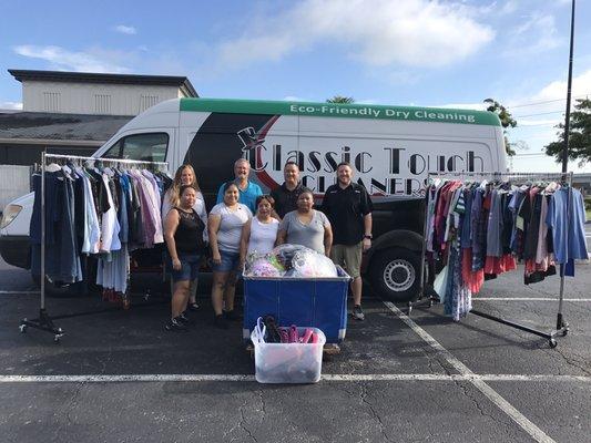 Proud of our team and customers for making this years Clothes to Kids clothing drive bigger than last year.