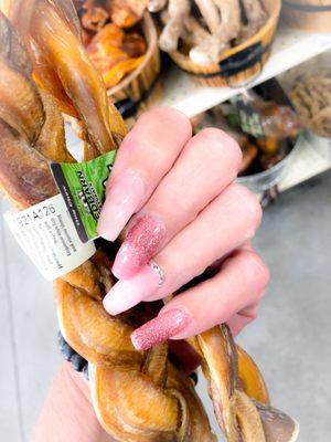 Bully Braids for my puppies: Lucky Lucy & Sugarbaby!