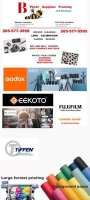 Camera repair
Sensor cleaning
Lens calibration