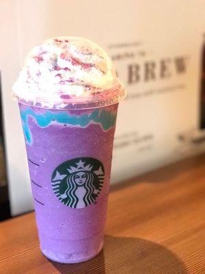 Starbucks within this target store has the unicorn frappucino. Come here for the unicorn y'all!!