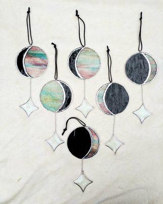 Handmade Moon Catchers.