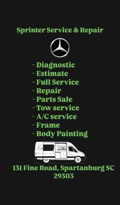 Mercedes Sprinter Van Repair Near Me Tustin, CA