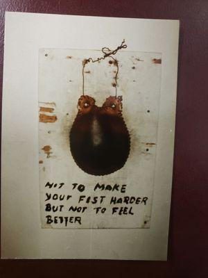 A photo in the New York school of Grandmaster Moy Yat.