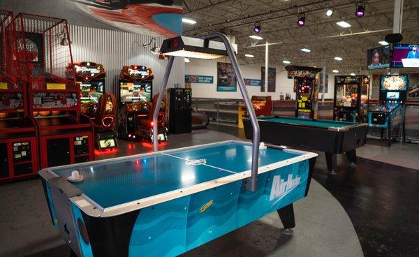 Our arcade features traditional favorites and the newest video games!