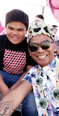 With my God son Munchkin 5/31/2018