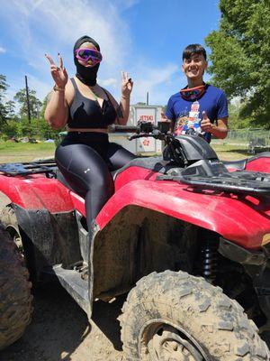 Safety Briefing before we hit the trails at Rent ATV Houston