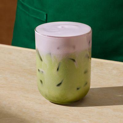 Iced Lavender Cream Matcha