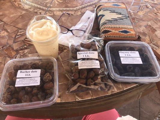 Varieties of Dates and a Date Shake