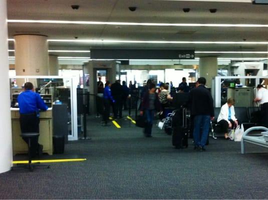 Usually a very short line.