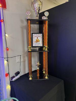 Trophy for best tacos in the island