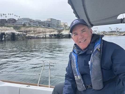 Capitán Richard anchored at La Jolla Cove