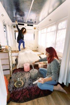Alchemy Singing Bowls, Ashiatsu, Healing Bus
