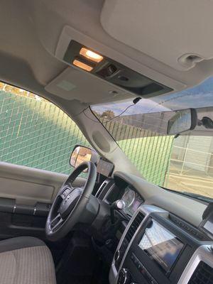 Bluetooth wire hanging out of headliner