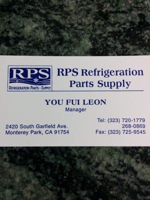 R P S Refrigeration Parts & Supply