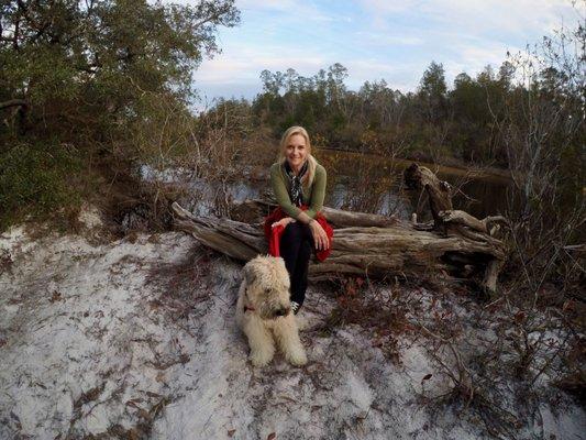 Kelly & Hank on the river