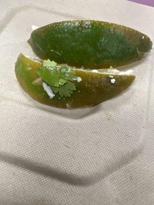 Old limes with no juice you should be ashamed of sending this Smh