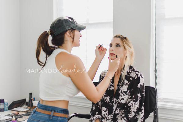 Full hair and makeup by our in house licensed artist.