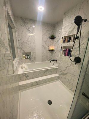 Finished master bath