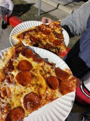 This pizza was delicious!