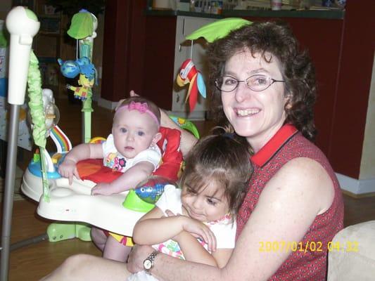 With my granddaughters