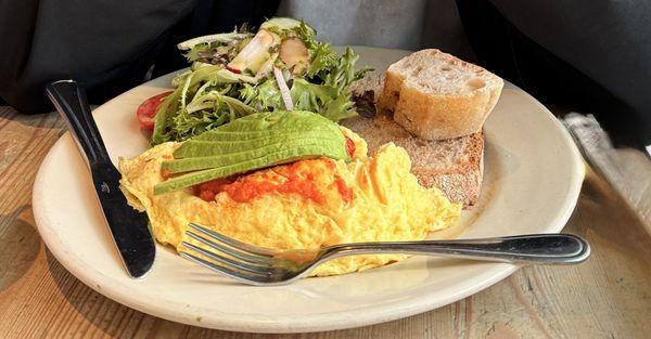 Avocado & Tomato Omelette