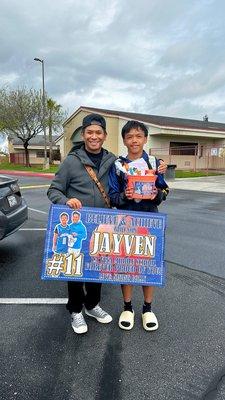 Supported my God Jayven at his middle school basketball tournament 3/2/2024