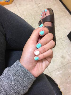 Gel manicure and pedicure :)