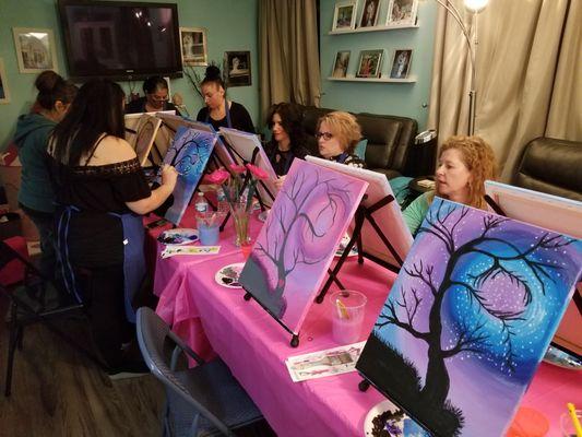 I guide you step by step, but you can still add your on creative flair to your painting.