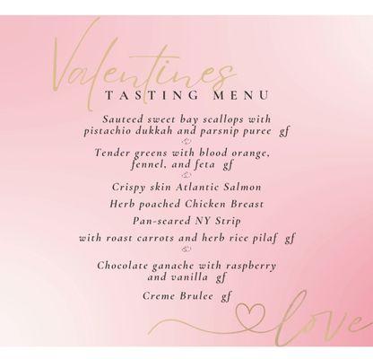 Sample Tasting menu