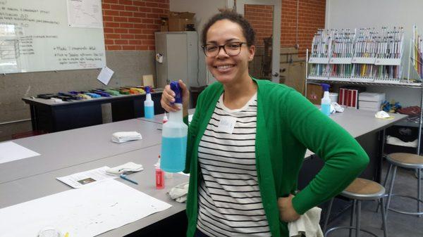 I'm cleaning the glass... all of the glass.