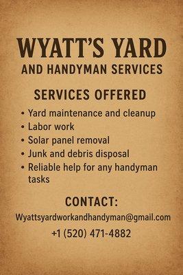 Wyatt's Yard And Handyman Services