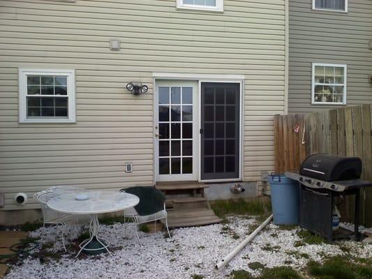 before picture of upper left