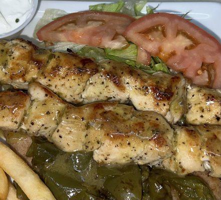 Chicken Kabob Plate
