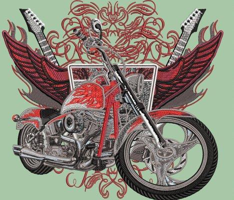 Custom Chopper Motorcycle