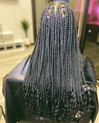 Waist Length Goddess Braids