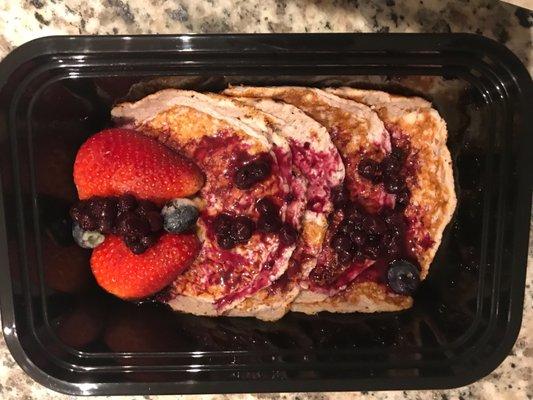 Blueberry almond pancakes