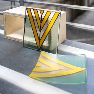 Glass and supplies for both stained glass and fused glass.