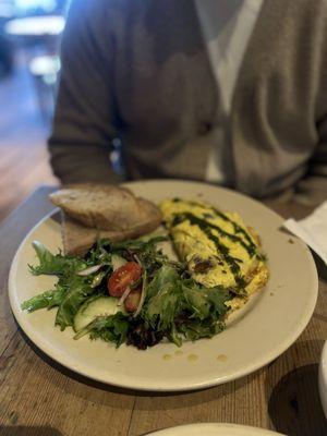 Mushroom & Goat Cheese Omelette