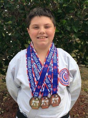 Brandon wins 3 medals at Regional tournament!