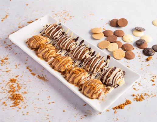 Half Belgian Half Lotus mini pancakes