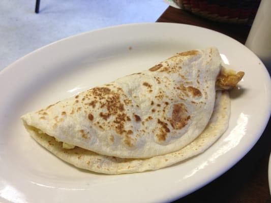 Chicharron n egg taco. Perfectly made