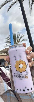 Ube Boba Milk Tea w/50% less sugar.