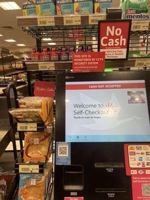 Self check out.