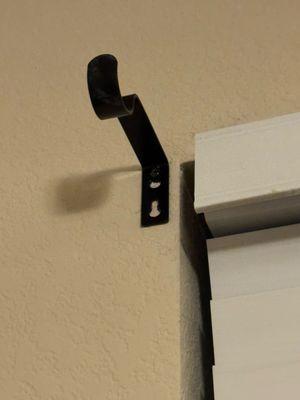 Mounted curtain rod holders