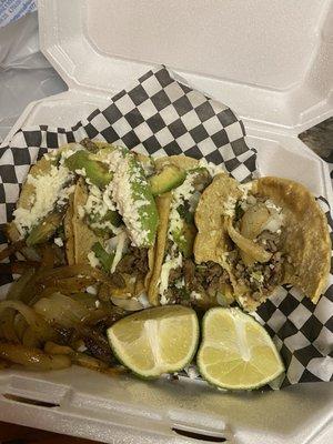 Street tacos!!! Carne asada