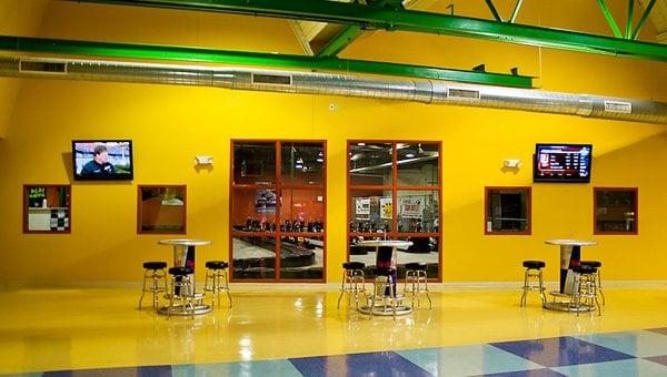 The main lobby has a seating as well as 50" tv's to watch sports and other events.