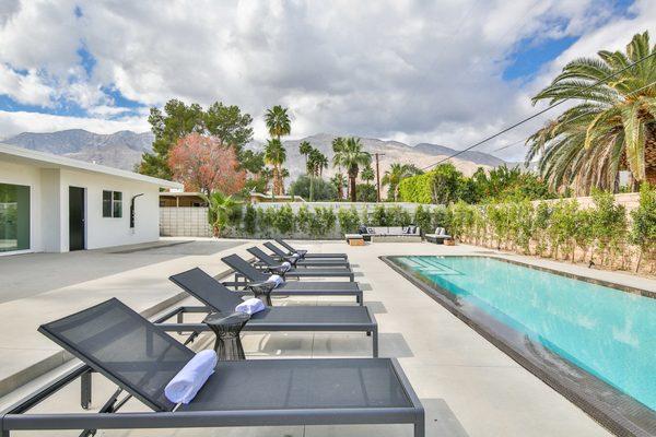 Lounge chair/pool shot at one of our homes in Palm Springs.